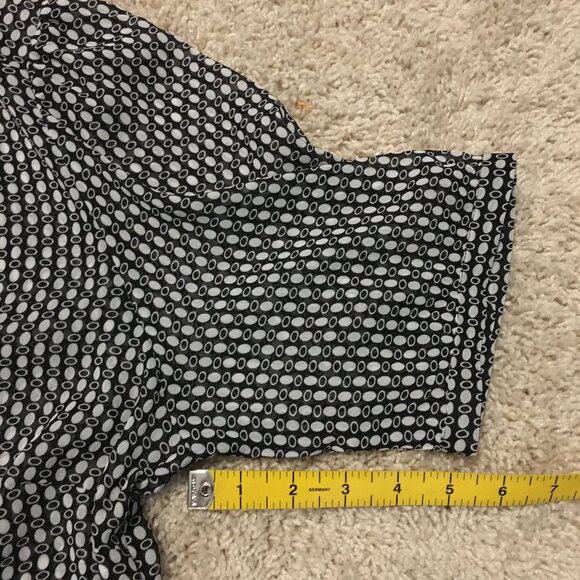 Semi Sheer Belted Modern Button Down Dress Shirt - Picture 16 of 16